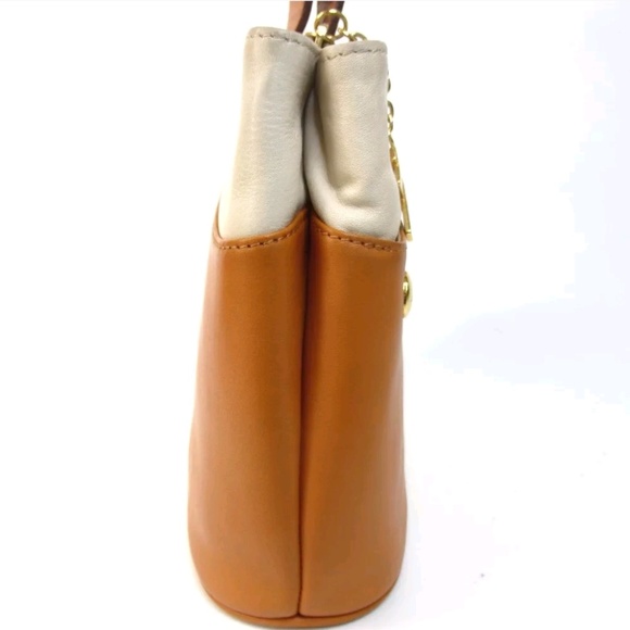 Unique vintage Lancel leather satchel tote bag - Picture 3 of 6